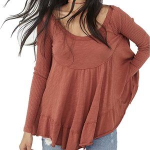 Free People Full Sleeves Sundae Tee for Women